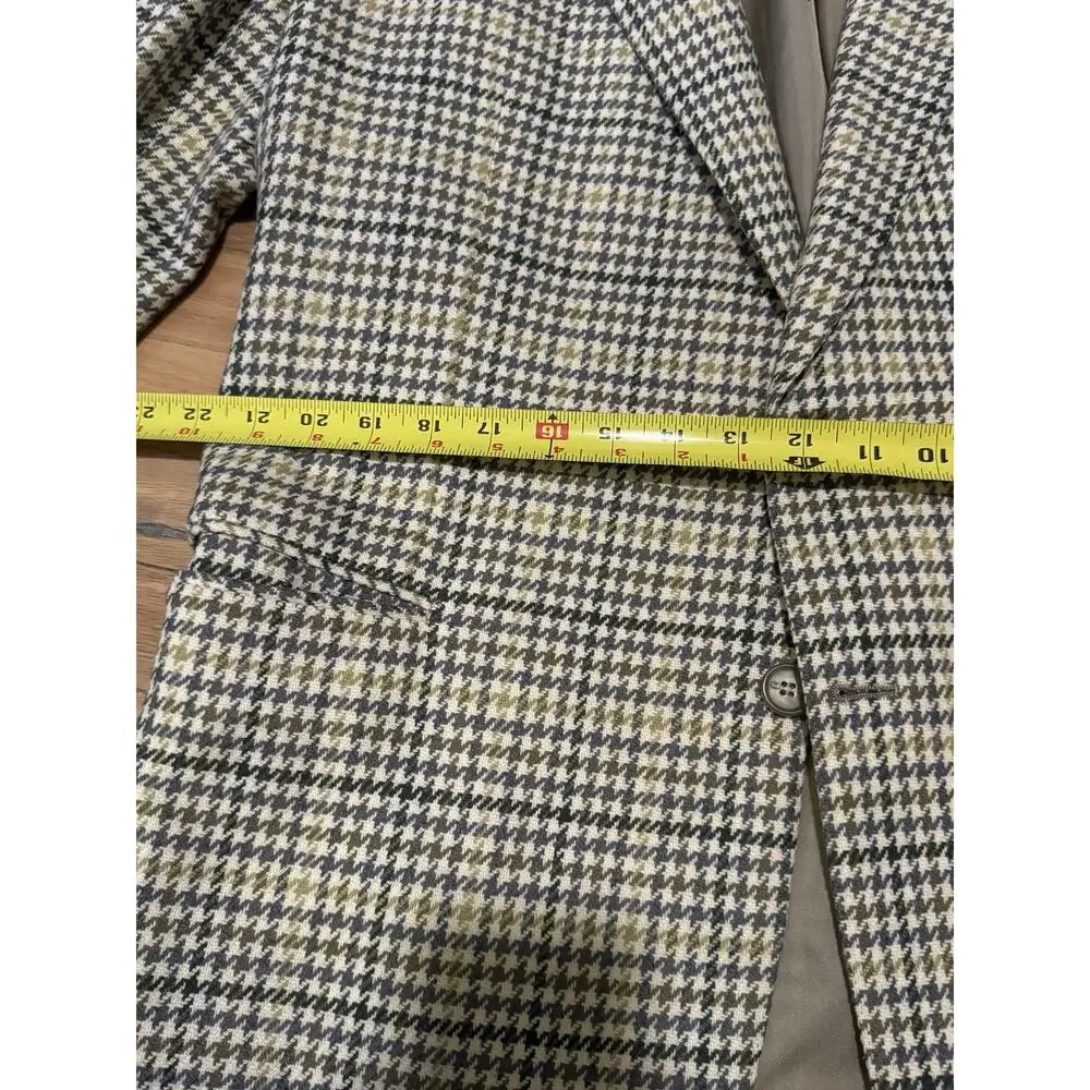 Vintage Gucci Wool & Cashmere Houndstooth Sport Coat - Made in Italy / Blazer